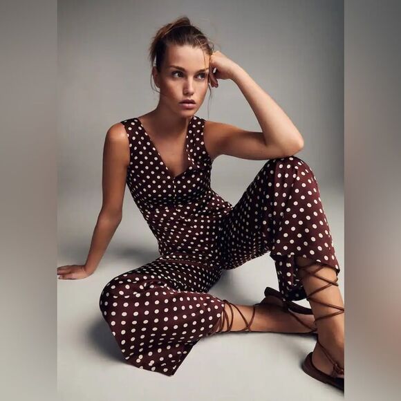 Mango Polka-dot print jumpsuit - Picture 2 of 5